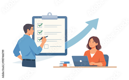 Workflow strategy and productivity theme where clear planning supports smooth execution and progress in both personal and professional contexts, represented by a simple
