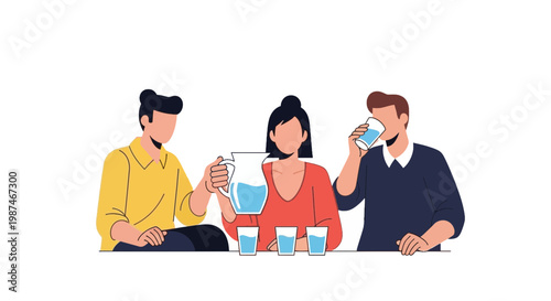 Friends Enjoying Drinks at Social Gathering