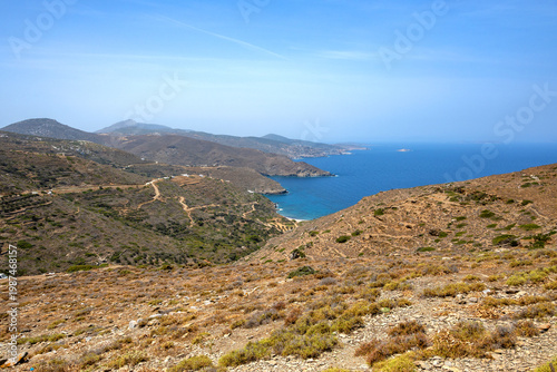 Amorgos, a picturesque island located in the Cyclades, Greece