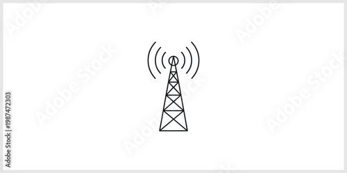 Cell Tower Signal Icon