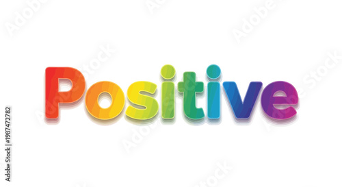 Vibrant Positive Emotions Shine Brightly in Colorful Illustration