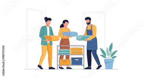 People Shopping for Clothes in a Modern Retail Store