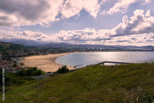 Village of Laredo from the heights on a summer's day