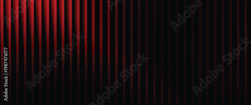 Neon glass ribbed and red fractal fluted with vertical gradient futuristic. Diamond hologram party and neon concept polygon with red vector glass. Tech neon poster and random cyber.