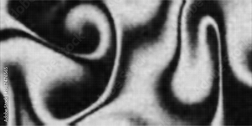 Black radial halftone circles. Dotted sound wave rings. Stippled epicenter, target, radar icon concept. Ripple concentric signal vibration element. Vector round dashed and dotted gradient pattern