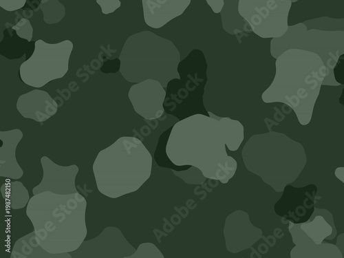 Organic Camo Pattern Military Green Nature Design