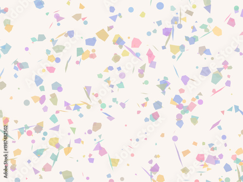 Pastel Terrazzo Texture Scattered Fragments Surface Design