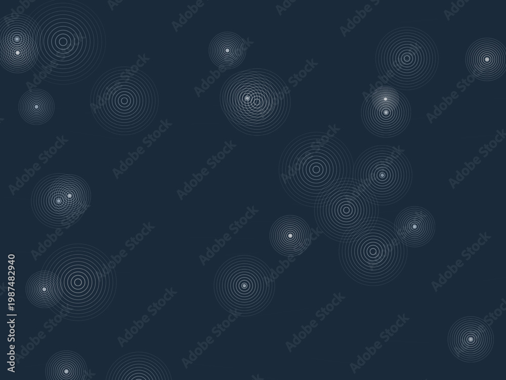 Fototapeta premium Raindrop Ripple Water Surface Circle Pattern Background