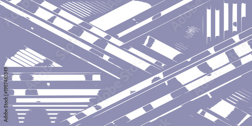 Modern abstract architecture background featuring a blue 3d vector design with digital patterns and light square lines for an urban business building wallpaper concept