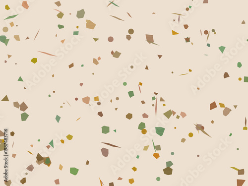 Colorful Terrazzo Fragments Organic Stone Mosaic Background