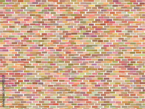 Red Brick Wall Pattern Mortar Joint Texture Design