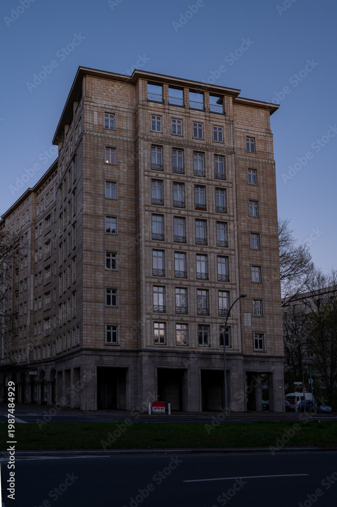 Fototapeta premium Monumental residential building on Karl‑Marx‑Allee, Berlin