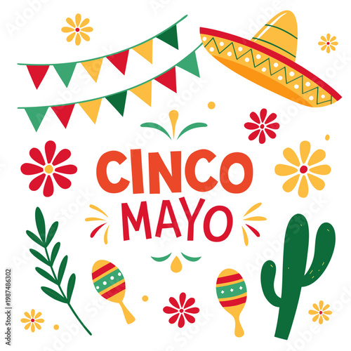 Cinco de Mayo Fiesta Celebration Banner