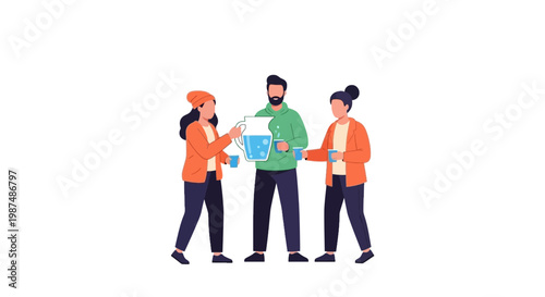 Business Team Collaboration Using Digital Devices