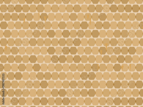 Honeycomb Drip Pattern Hexagon Honey Background