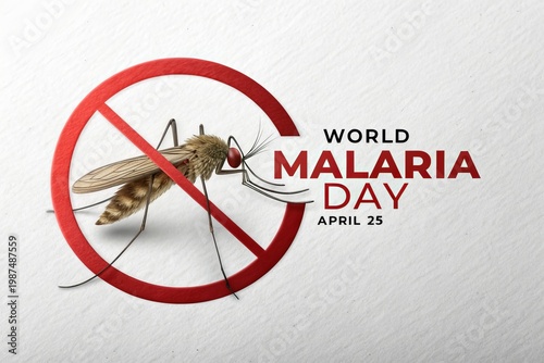 Clean World Malaria Day design promoting disease prevention.

