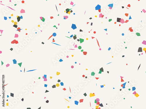 Minimalist Terrazzo Stone Chip Pattern Abstract Vector Background