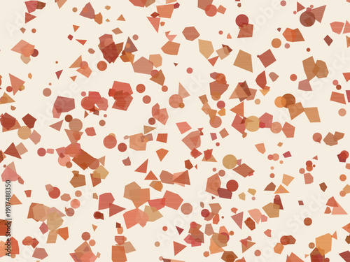 Neutral Terrazzo Marble Chips Elegant Contemporary Pattern