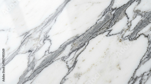 Luxury white marble stone texture with grey veins and gold flecks