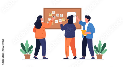 Team Collaboration Using Bulletin Board in Office Setting