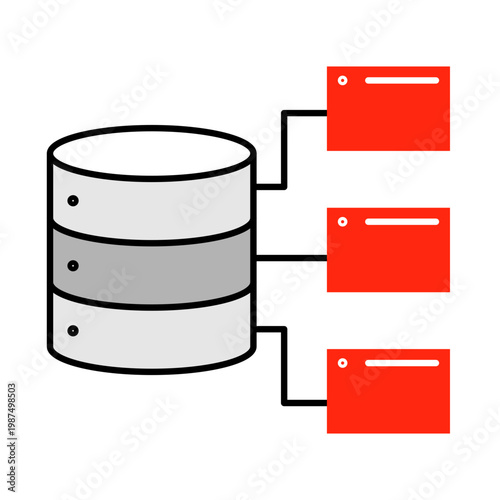 Data Modeling Icon, Designing Data Frameworks for Business Analysis, Supporting Data-Driven Decision-Making