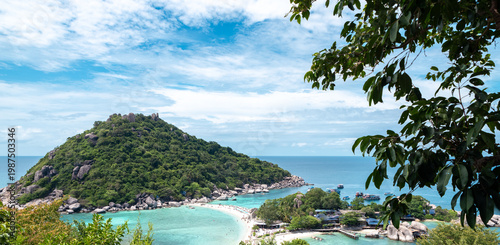 landscape view of koh nang yuan island thailand