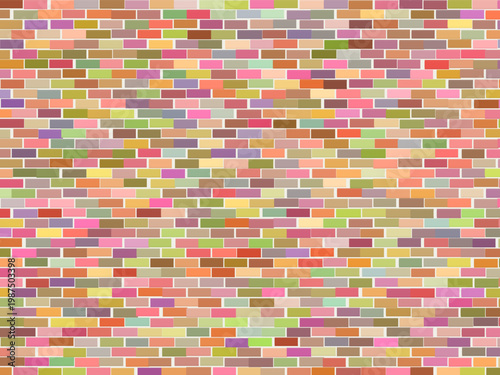 Rustic Brick Wall Pattern Building Texture Background