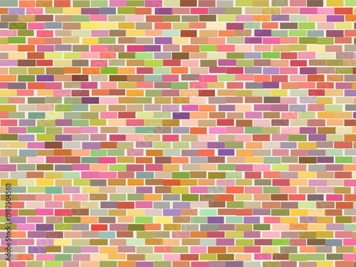 Rustic Brick Wall Pattern Building Texture Background