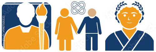 Elderly characters, diversity of aged people vector illustration. senior male and female persons in different roles collection.