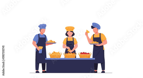 Children Cooking and Serving Food at a Community Kitchen