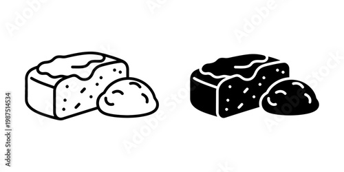 Kebab icon collection featuring outline and glyph styles of grilled meat on wooden skewer with vegetable salad tomato and lettuce leaves for restaurant menu branding or cooking web design projects.