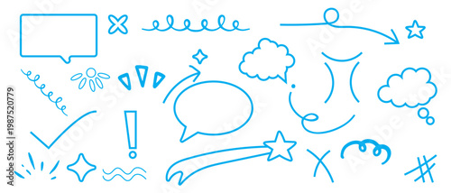 hand drawn decorative doodles sketch drawing scribble icon set. pen pencil hand drawn hand made doodle drawing icon set.