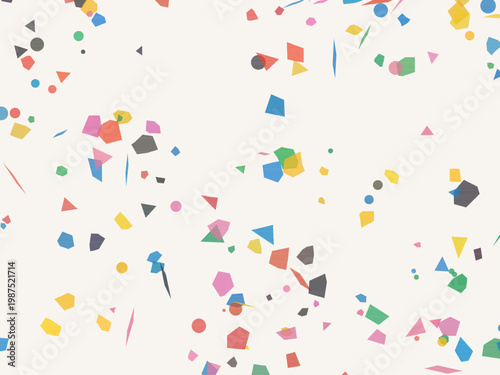 Modern Terrazzo Pattern Colorful Stone Chips Trendy Background