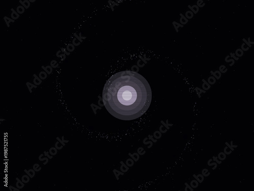 Cosmic Spiral Galaxy Stars Deep Space Design