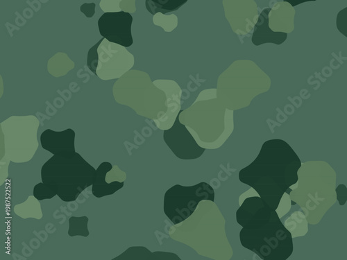 Military Camo Pattern Organic Blob Nature Design