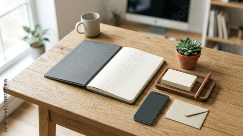 Maqueta de varios soportes en blanco para la incorporación de marca.