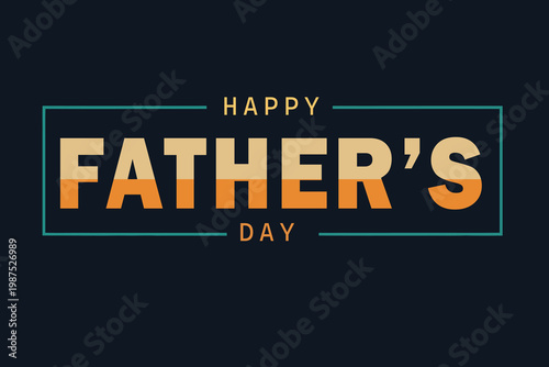 Happy father's day vector illustration celebrate dad with a vintage inspired graphic design for cards and gifts