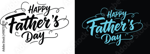 Happy father's day vector stylish typography for celebrations gifts and dad appreciation designs