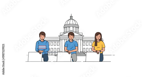 Youth Activism Protest Illustration Vector
