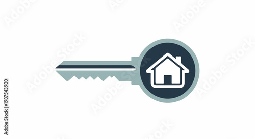 A house key symbolizing real estate or home ownership access and opportunities