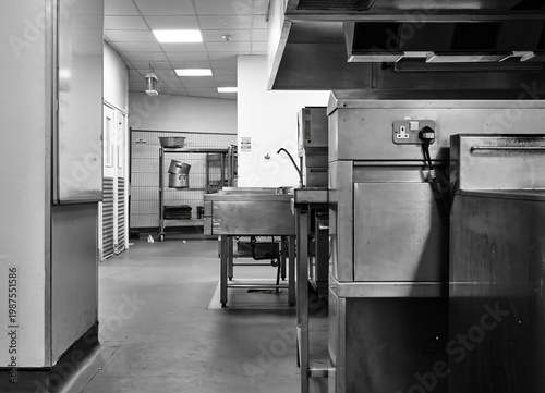 Derelict industrial kitchen