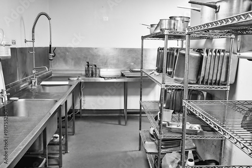 Derelict industrial kitchen