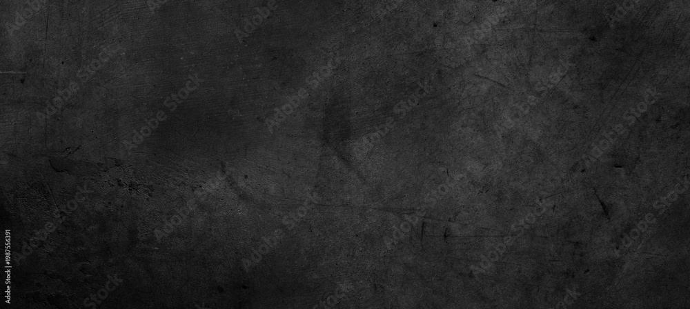 Obraz premium Dark grey textured concrete wall grunge black background