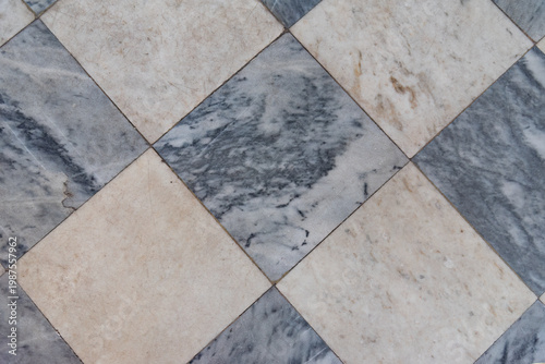 Checkered Marble Floor Pattern Background