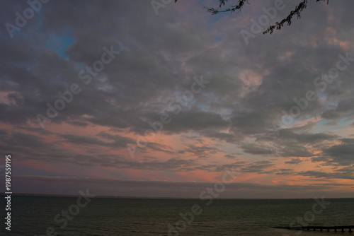 sunset over the sea