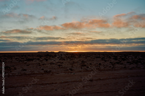 sunset over the sea