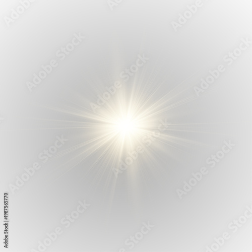Warm PNG sunburst radiates with smooth circular glow and soft edges. PNG light spread enhances natural atmosphere. PNG effect ideal for bright backgrounds.