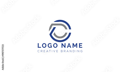 Circular cc letter monogram logo with monogram corporate branding abstract