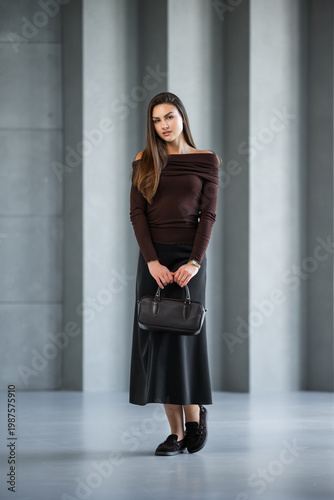 Wallpaper Mural Elegant Woman In Professional Attire. Professional Woman Showcasing Versatility From Work To Night Torontodigital.ca