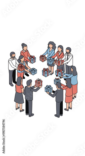 Group of people holding basketballs in a circle.